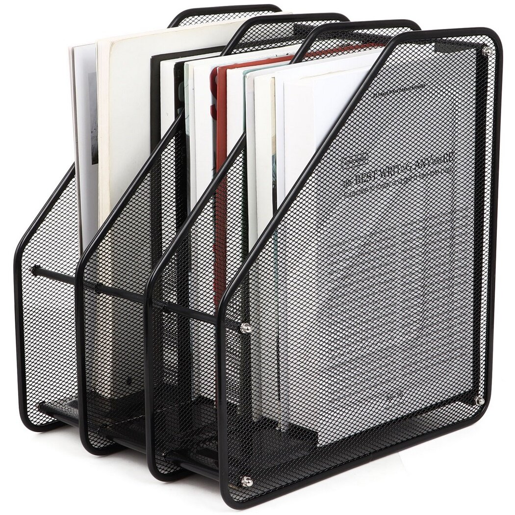 Mesh Magazine File Holder, Desktop File Organizers, Document Storage
