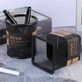 thumbnail image 1 of Mesh Metal Pen Cup Organizer | Steel Pencil Storage Jar | Cylindrical Desk Bucket | Durable Easy-Clean Design | Modern Office Home Workspace Accessory | 4x3.5 Inch | 1 Pack, 1 of 6