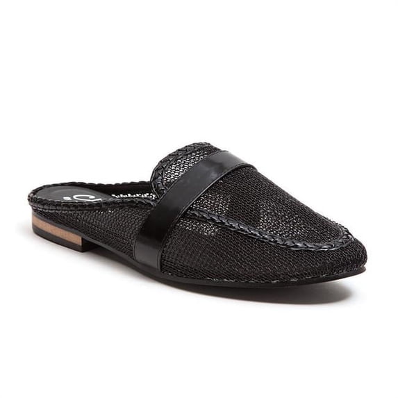 Mesh Mules Slip on Sandals, Black - Size 39