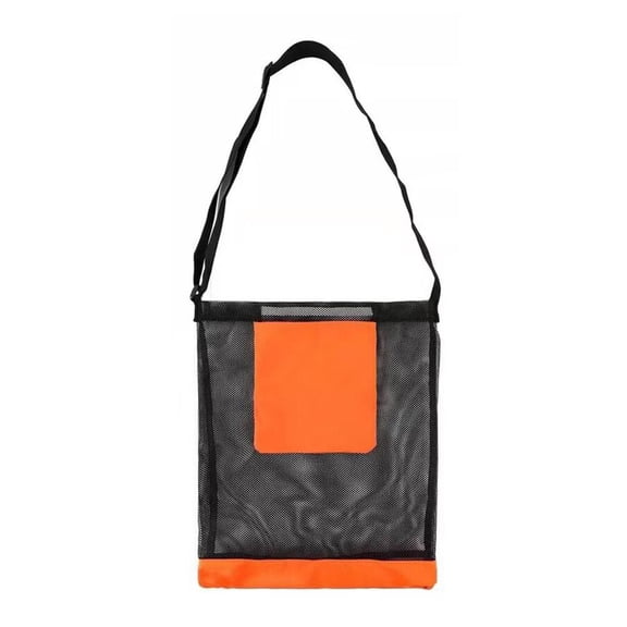 Mesh Mushroom Collecting Bag with Adjustable Strap - Large Capacity Foldable Foraging Basket for Harvesting Fruits & Vegetables