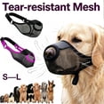 thumbnail image 1 of Mesh Muzzle for Dogs, Air Breathable for Large Sized Dogs _ Purple _ S, 1 of 5