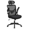 Mesh Office Chair Computer Desk Chair with Folding Padded Armrests and