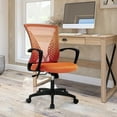 thumbnail image 1 of Mesh Office Chair Ergonomic Desk Chair w/Comfortable Seat Lumbar Support, Adjustable Mid Back Rolling Task Computer Chairs for Adults, Orange, 1 of 8