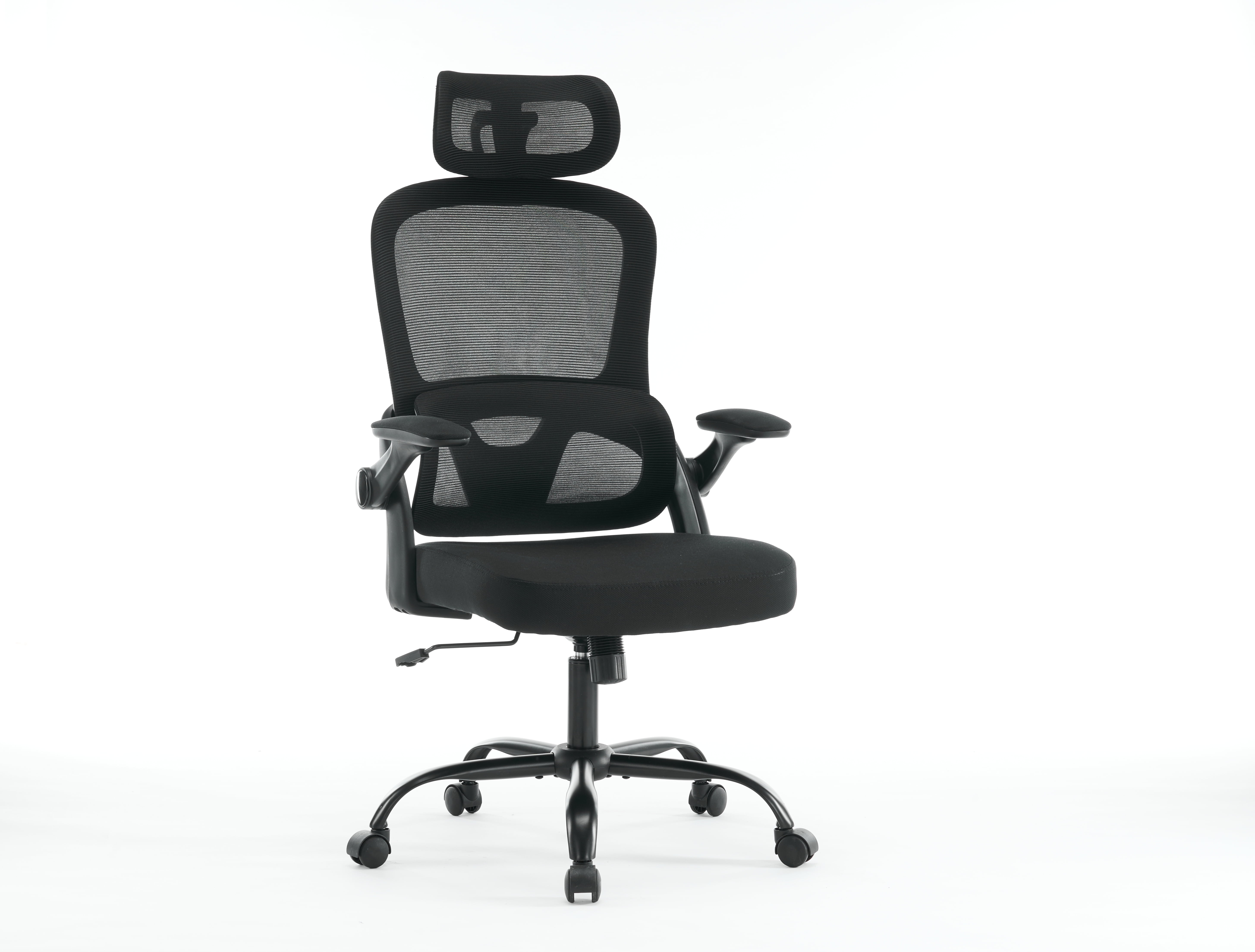 Mesh Office Chair, High Back Desk Chair with 3D Armrests, Up&Down Lumbar Support, Swivel Computer Task Chair with Adjustable 2D Headrest,