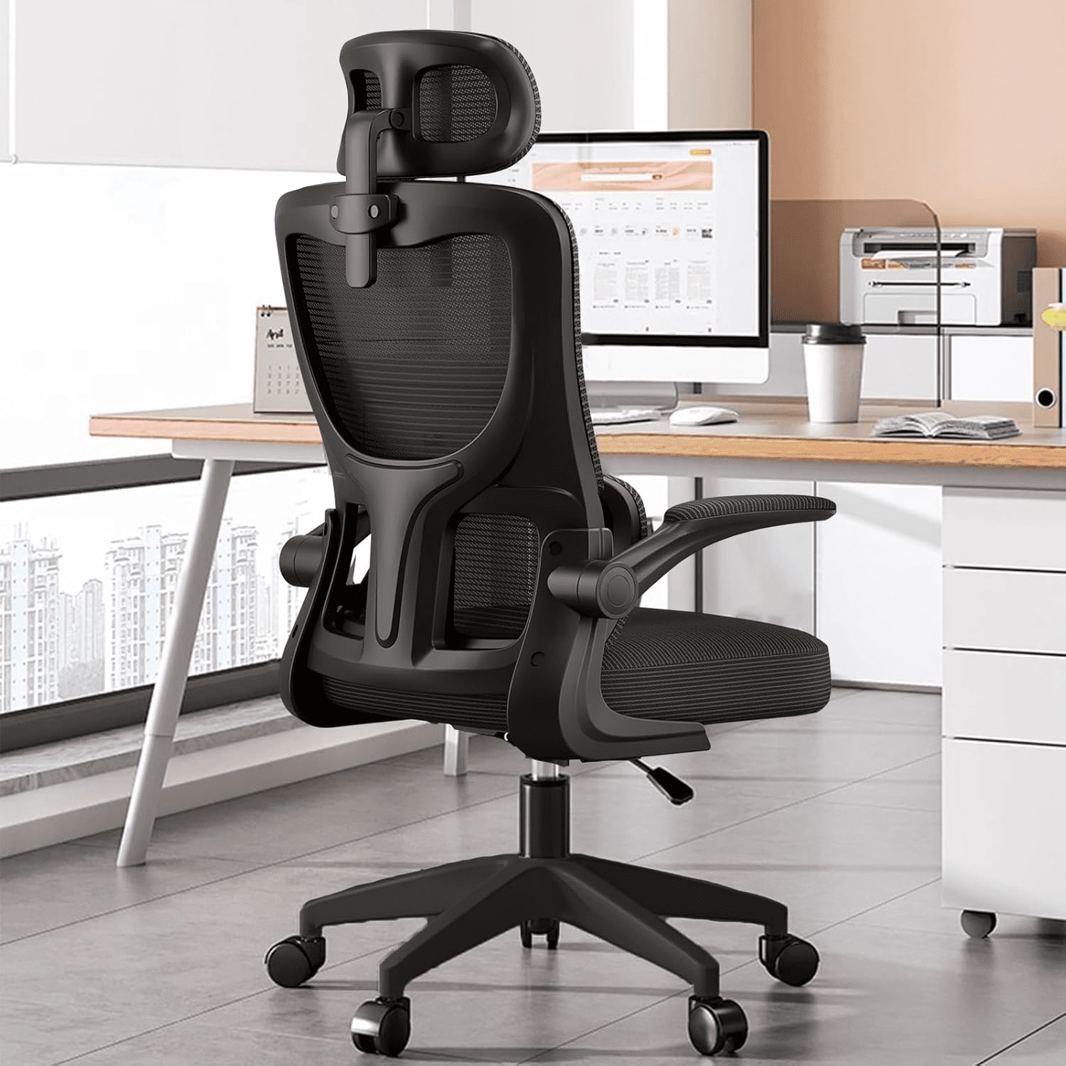 Mesh Office Chair High Back Ergonomic Desk Chair with Lumbar Support