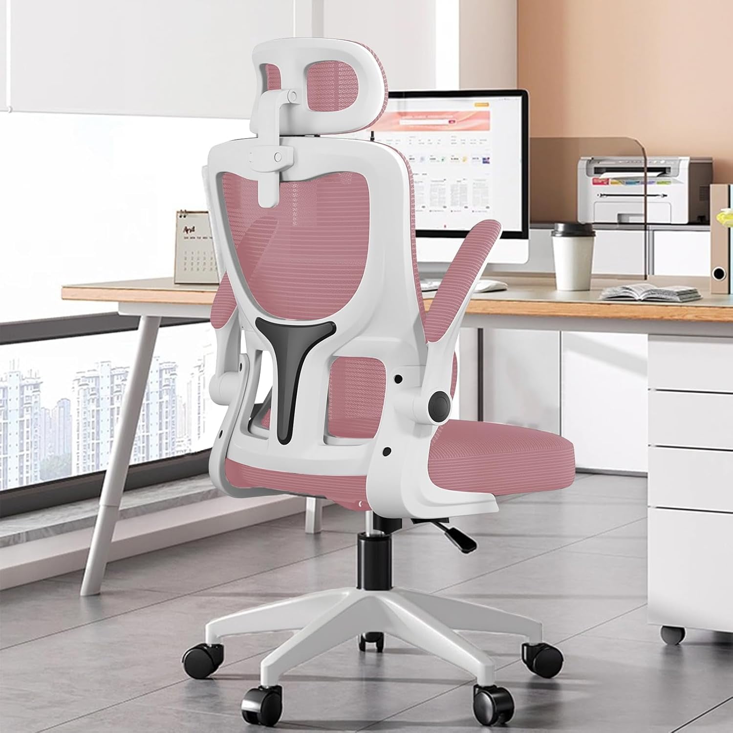 Mesh Office Chair High Back Ergonomic Desk Chair with Lumbar Support
