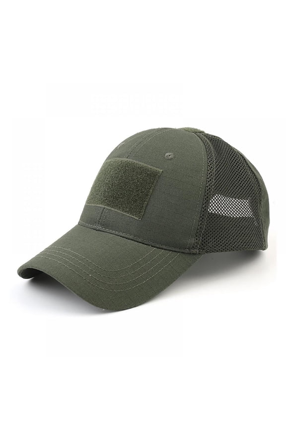 Mesh Operator Hat - Tactical Baseball Cap - Army, Military Style Ripstop Patch Hat for Men and Women