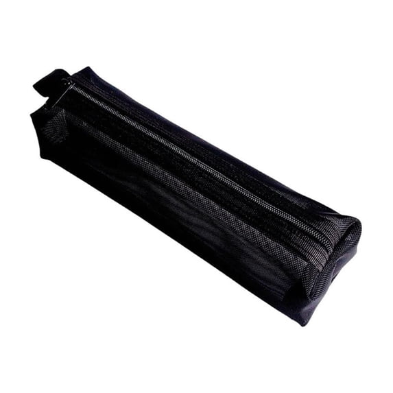 Mesh Pencil Pen Case Zipper Travel Pouch Cosmetic Bag Storage Stationery New F3Q7