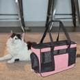 thumbnail image 1 of Mesh Pet Carrier Bag, Soft-Sided Tote for Small Dogs Cats Under 13lbs, Ventilated Breathable with Expandable Viewing Window, Adjustable Shoulder Strap for Travel Walking, 1 of 6