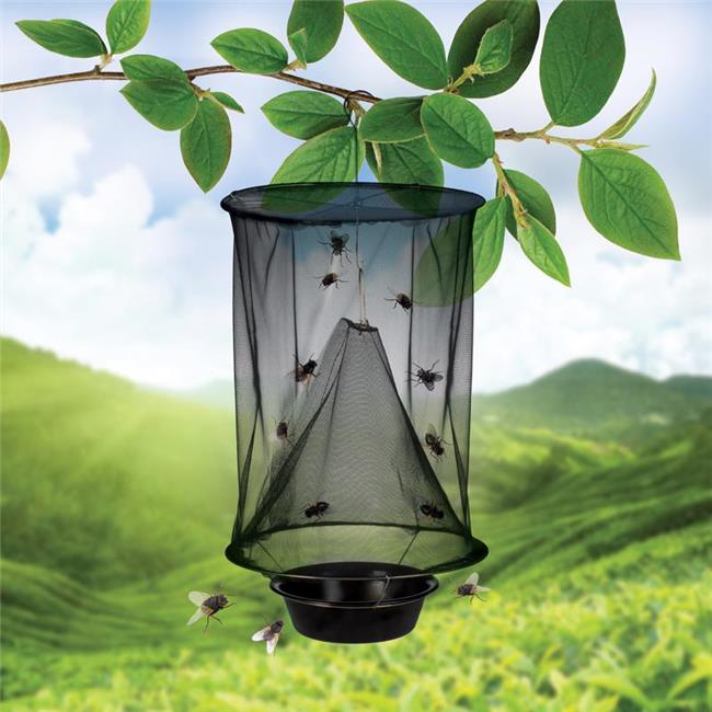 Pyramid Insect Trap Mesh Plastic & Stainless Steel Hanging Insect Trap, Black - Walmart.com
