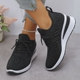 thumbnail image 1 of Mesh Platform Walking Shoes for Women Rhinestone Wedge Mesh Breathable Non Slip Tennis Walking Shoes, 1 of 7