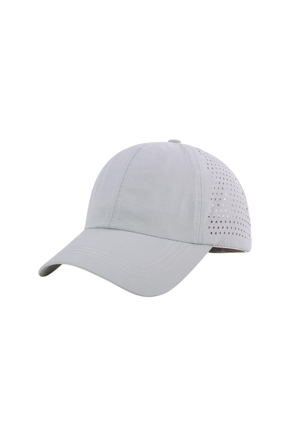 Mesh Ponytail Baseball Cap,Quick Dry Sports Hat,Breathable Lightweight Sun Cap,Breathable Mesh Ponytail Baseball Cap Quick Drying Lightweight Hollow Out Comfortable Fit Sunshade Peaked Hat,Light Ashy