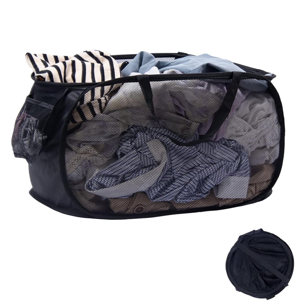 Mesh PopUp Laundry Hamper, 70L Mesh Popup Laundry Hamper, Foldable