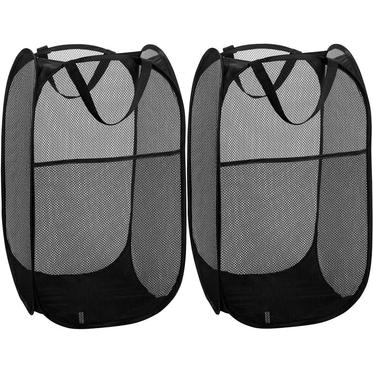 Mesh Popup Laundry Hamper – TINGOR Portable, Durable Handles, Collapsible  for Storage and Easy to Open. Folding Clothes Hampers 