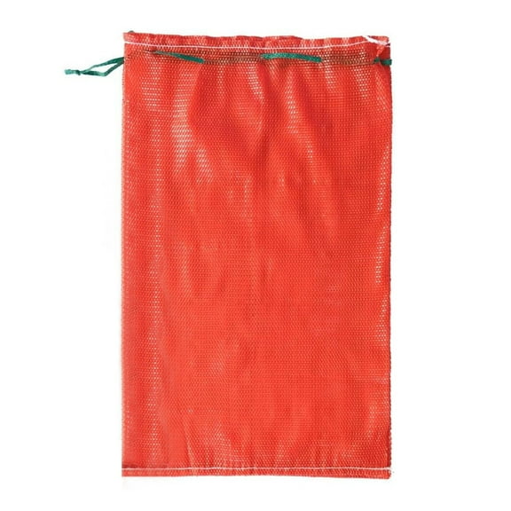 Mesh Produce Bags 18.5X10.24In, Reusable Breathable Onion Storage Bags for Vegetables Potatoes, Hanging Net Bags with Drawstring for Crawfish Seafood, 1 Woven Bag