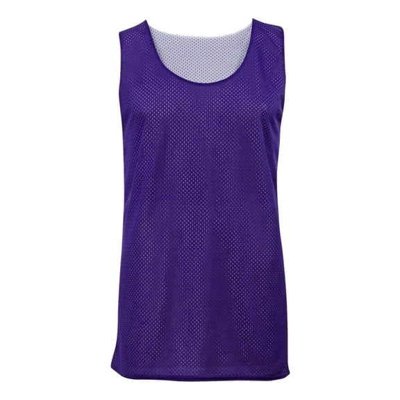 Mesh Reversible Tank - Purple/White 2XL