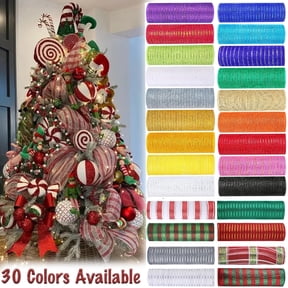 Mesh Ribbon Rolls, 10 in x 30 ft Craft Mesh for Wreaths, Centerpieces Decorations
