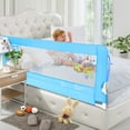 thumbnail image 1 of Mesh Safety Baby Bed Rails, 70 Inches, Blue, 1 of 15