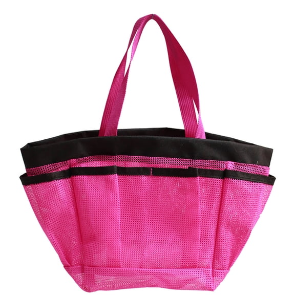 Mesh Shower Bag,Portable Large Capacity Bath Shower Caddy with 7 Pockets for Camping College Dorm Gym