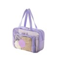 thumbnail image 1 of Mesh Shower Caddy Bag, Large 14 Inch Shower Caddy Organizer, Portable Purple Shower Tote for Gym Dorm Travel Bathroom Cosmetic and Toiletry Storage, 1 Pack, 1 of 5