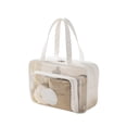 thumbnail image 1 of Mesh Shower Caddy Bag, Mesh Toiletry Bag 14 Inch Travel Bag Organizer Portable Shower Caddy for Dorm Gym Bathroom Makeup Storage White, 1 Pack, 1 of 5