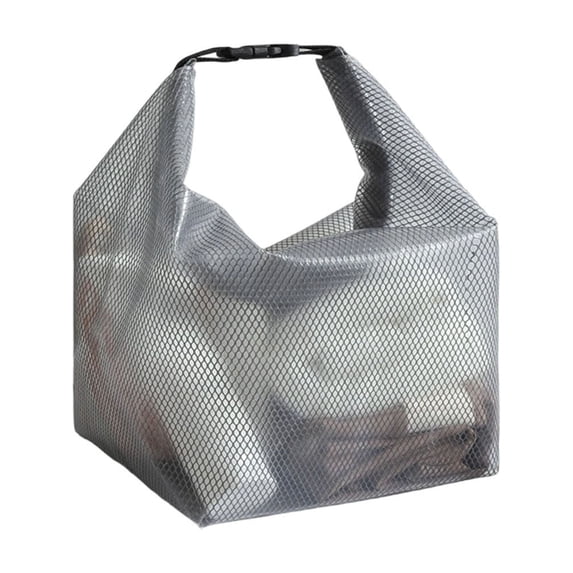 Mesh Shower Caddy Bag Portable Quick Dry For Bathroom And Beach Use, Travel Toiletry Bag With Adjustable Buckle Handle Strap, Hanging Organizer For Gym Swimming And Camping Trips