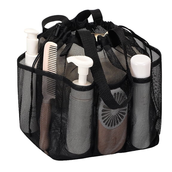 Mesh Shower Caddy Portable,Large Capacity Drawstring Shower Bag for College Dorm Gym Essentials