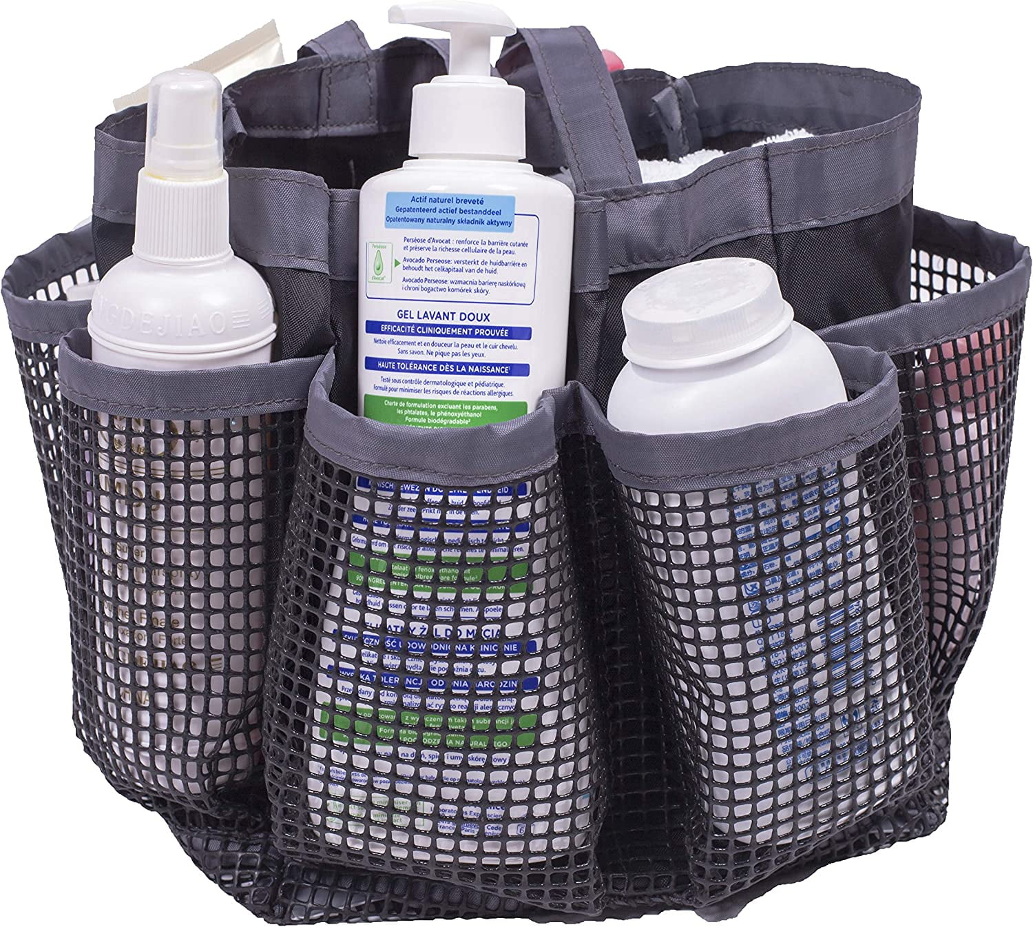 Mesh Shower Caddy Portable Quick Dry Shower Tote Bag Hanging Bath ...