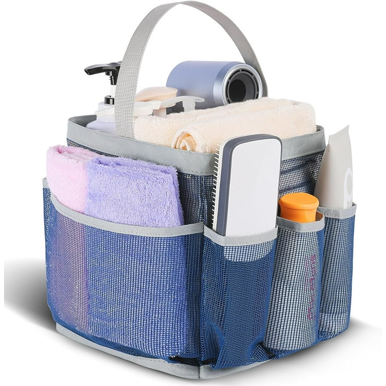 Mesh Shower Caddy Portable for College Dorm Room Essentials,Shower Caddy  Dorm with 8-Pocket Large Capacity for Beach,Swimming,Gym,Travel essentials