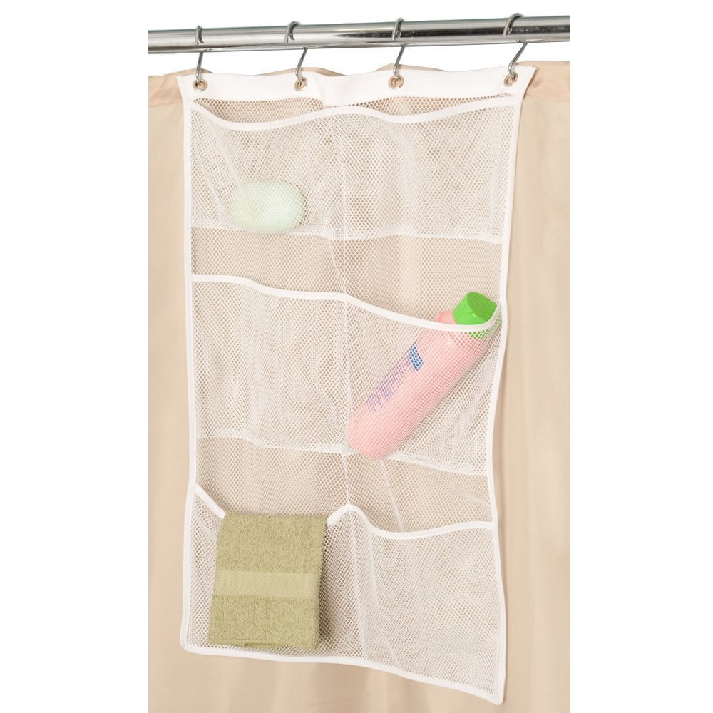 AILIUTOP 2 Pack Mesh Shower Caddy Organizer with 6 Pockets,Rotating Hanger Roll Up Hanging Bathroom Storage Bag for Camper, RV, Gym, Cruise, Size: One Size