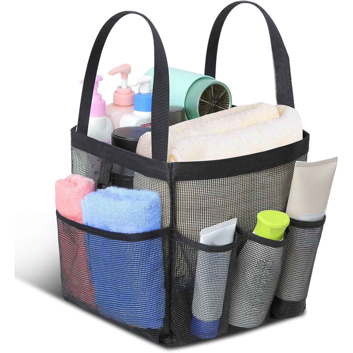 Mesh Shower Caddy Tote, Large Shower Caddy Basket Portable, Quick Dry ...