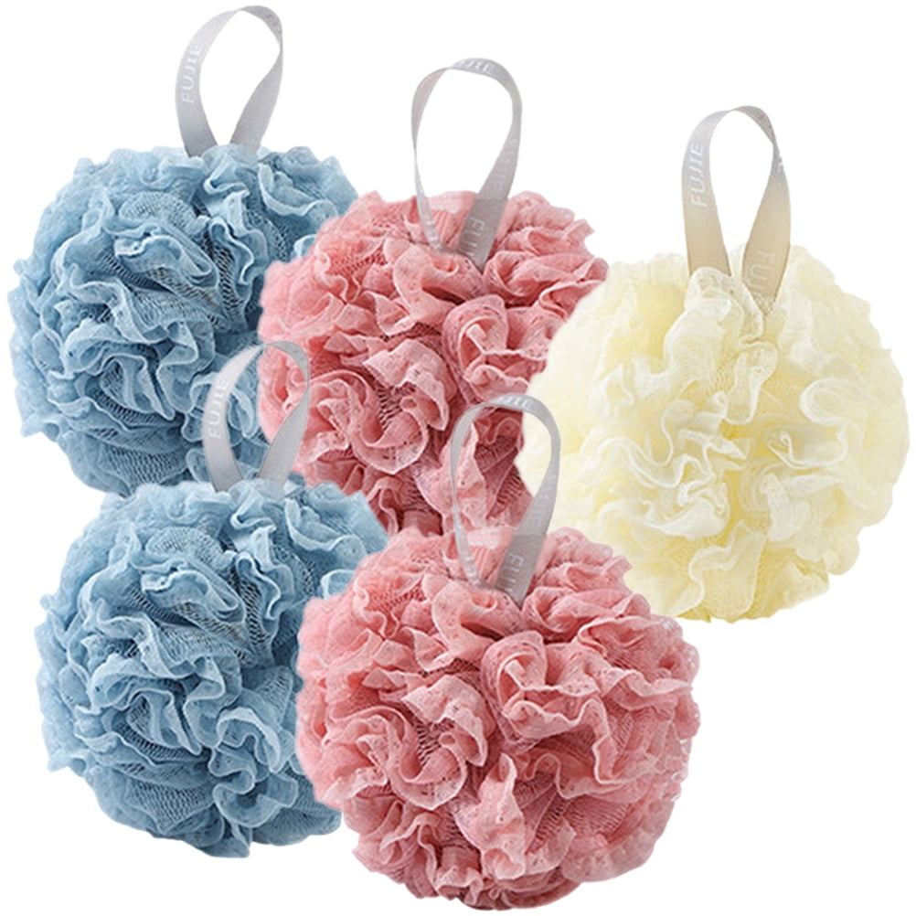 Mesh Shower Loofah Sponge Bath Loofahs Ball Puff Scrubber Bulk Puffs