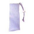 thumbnail image 1 of Mesh Soap Bag, Soft Soaps Pouch with Adjustable Buckle and Drawstring Soap Saver Bag to Create Foam for Body Facial Cleaning,2.36x6.69in(Purple), 1 of 7