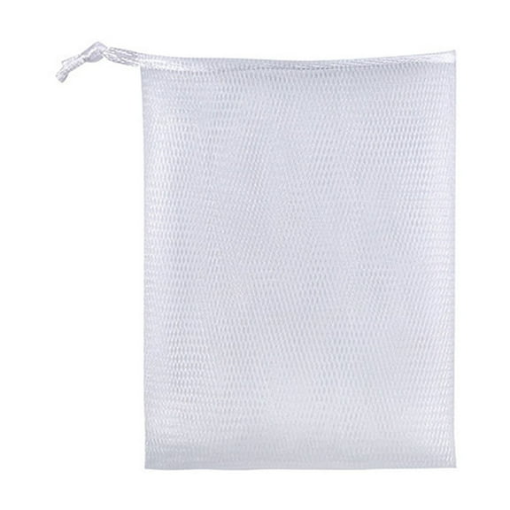 Mesh Soap Saver Bag, Soap Foaming Pouch, Shower Soap Net Holder, Shampoo Bar Bag, Bath Soap Scrubber Pouch with Drawstring, 4.33x3.54"