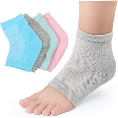 Mesh Socks for Women Socks for Men Foot Moisturizing Socks Gel Spa Socks Silicone Heel Protector Blue Cotton Gel Socks Essential Oil Open Toe Socks Protective Case Feet Miss