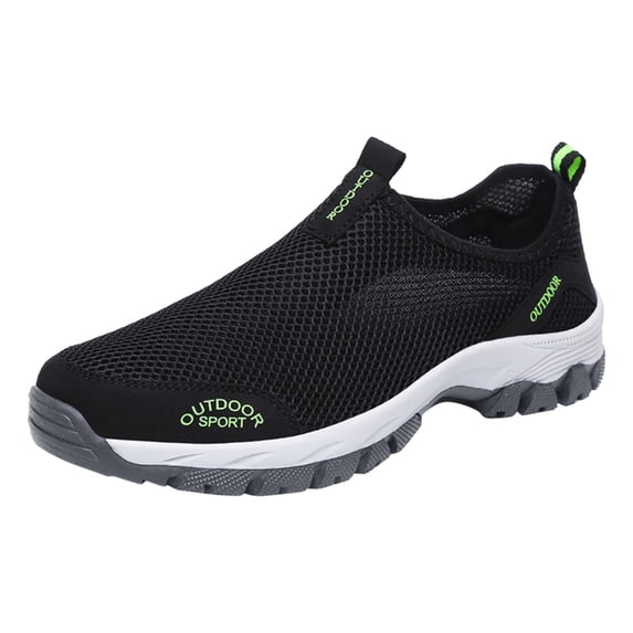 Mesh Sport Shoes for Men Breathable Wide Toe Sneakers Lightweight S𝗅ip On Athlet𝗂c Shoes Comfortable Non-S𝗅ip Workout Footwear Fashion Casual Walking Shoes