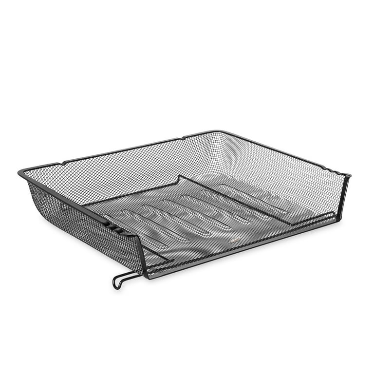 Mesh Stacking Side Load Tray, 1 Section, Letter Size Files, 14.25 Mesh Stacking Side Load Tray, 1 Section, Letter Size Files, 14.25