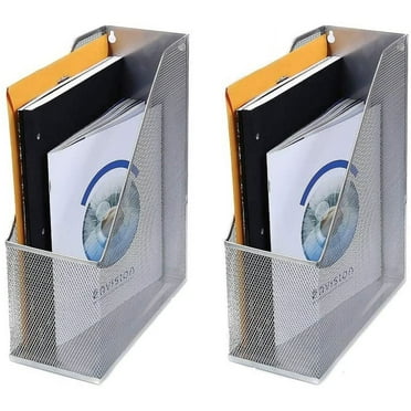 Mesh Steel Deluxe Magazine Rack, Extra Wide, Magazine File Holder