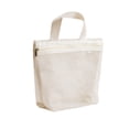 thumbnail image 1 of Mesh Storage Bag - Portable Zipper Tote for Travel & Daily Organizer - Handheld Breathable Toiletry Bag for Bathroom, Beach, Pool White, 1 of 7