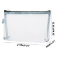 thumbnail image 1 of Mesh Storage Bags with Zipper Portable Travel Cosmetic & Lipstick Organizer, Transparent Nylon Pencil Case for Toiletries, Stationery, Keys & Cards, 1 of 2
