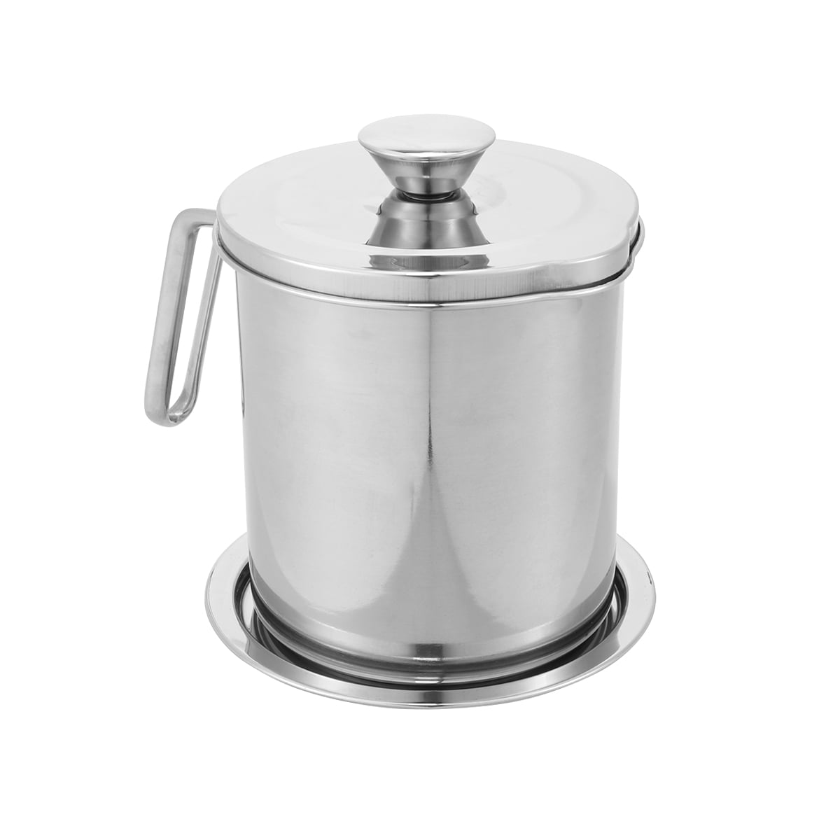 Mesh Strainer Oil Can Oiler Shelf Grease Pot Storage Container with