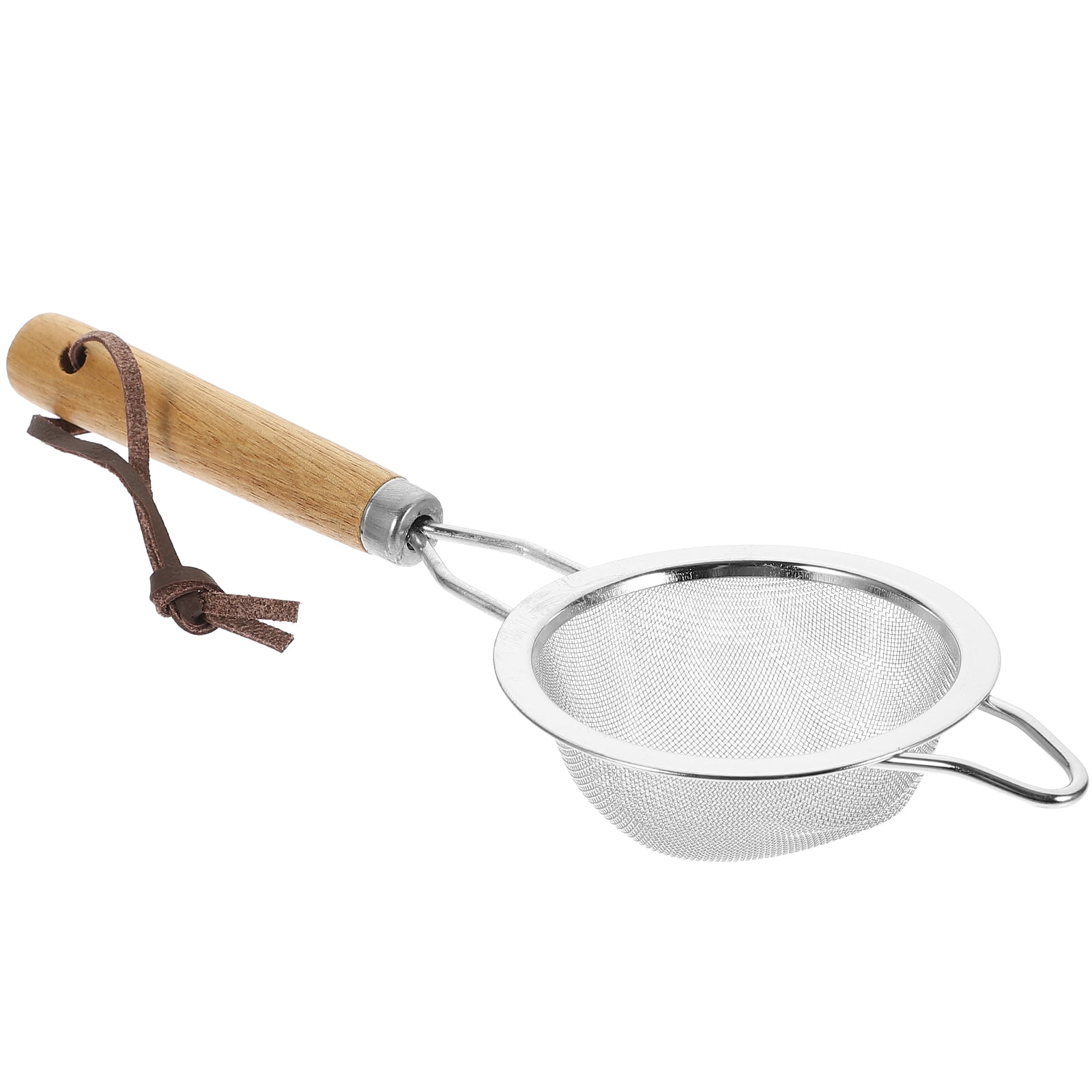 Mesh Strainer Practical Baking Handheld Sifter Wooden Handle Flour
