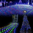 thumbnail image 1 of Mesh String Lights, 2M x 3M 200 LED Expandable Net Mesh Fairy String Light Ideal for Indoor Outdoor Home Garden Christmas Party Wedding Decor (Colorful), 1 of 7