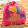 thumbnail image 1 of Mesh Swim Backpack Drawstring – Large Capacity Beach Bag Storage Tote, Portable Breathable Mesh Bag for Swimmers, Pool Gym Sand-Proof Backpack, 1 of 5