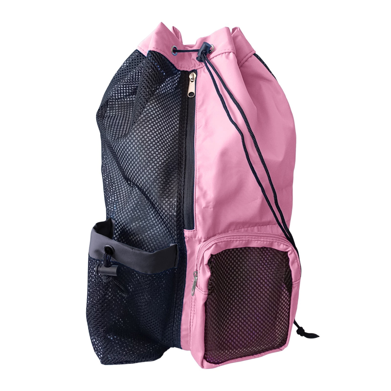 Waterproof Mesh Beach Backpack with Wet Pocket Drawstring Sport Bag Swim Bag Mesh Drawstring Backpack with Wet Pocket Beach Bag  main image 4
