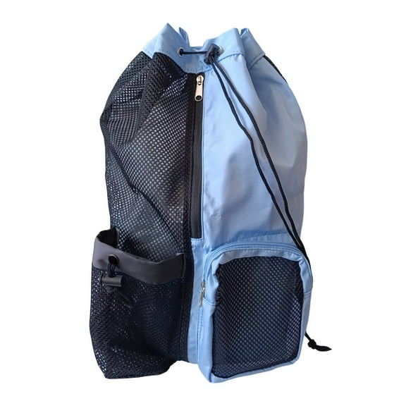 Mesh Swim Backpack with Drawstring and Wet Pocket Breathable Comfortable Adjustable Straps for Multiple Sports Scenarios Material