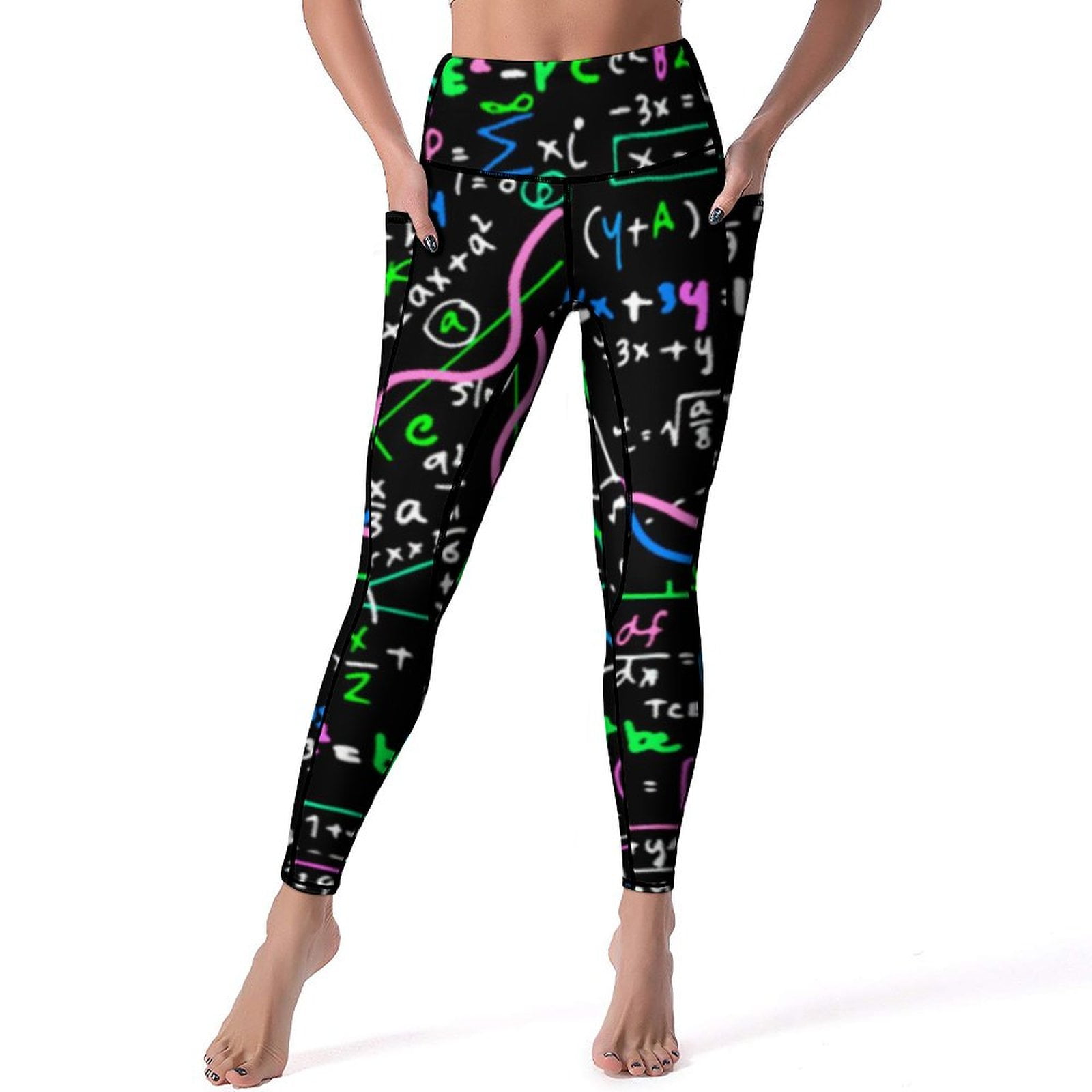 Mesh Symbol Leggings Sexy Pi Greek Letter Print Push Up Yoga Pants Novelty Quick Dry Leggins Female Design Workout Sports Tights Walmart