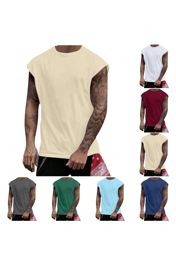 Mesh Tank Tops for Men Lightweight Breathable Summer Workout Tee Shirt Quick Drying Activewear Gym Shirts Muscular Clothes Light Blue, Size M