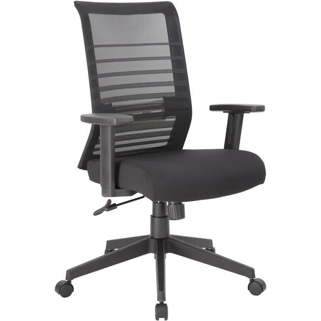 Synchro-Tilt Mesh Task Chair with Adjustable Arms - Black