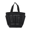 thumbnail image 1 of Mesh Toiletry Bag Storage Bag Handbag Shower Bag Portable College Dorm Portable Shower Bag Dorm Room With 8 Pocket Large Capacity Shower Bag Beach Swimming Gym Home Textile Storage, 1 of 7